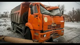 😨😨😨СТРАШНЫЕ АВАРИИ КАМАЗА///Russian truck Crash KAMAZ😱😱😱