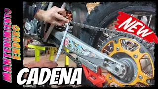 ✅ Como TENSAR la CADENA de una MOTO de ENDURO PERFECTAMENTE