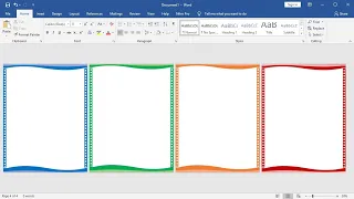 How to Create Custom Frame Designs With Shapes in a Microsoft Word Document