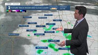 Showers today with heavier rain Thursday