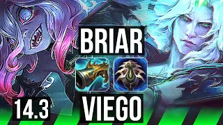 BRIAR vs VIEGO (JNG) | Quadra, Rank 7 Briar, Legendary, 700+ games | KR Challenger | 14.3