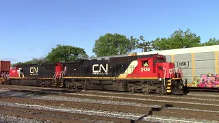 Railfanning slow trains on a windy day in Homewood (6/3/18)