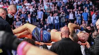 Chris Weidman Leg Break Reaction from UFC 261.