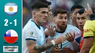 Argentina vs Chile 2:1 highlights | ENGLISH Commentary | copa america 2019 | 144×1080 p ||