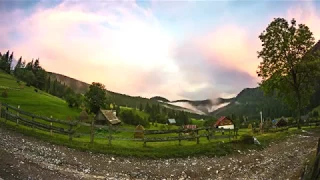 Scurt timelapse cu imagini de la Casa de Piatra, Alba, Romania.