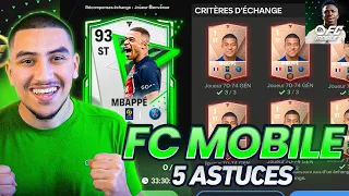 5 ASTUCES POUR PROGRESSER RAPIDEMENT SUR FC MOBILE ! ECONOMISE 2X PLUS DE CREDITS !!