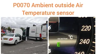 P0070 Ambient outside Air Temperature sensor not working Mercedes Benz C class how to