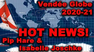 СРОЧНО! Vendée Globe 2020-2021. Pip Hare заменила перо руля а Isabelle JOSCHKE вышла из гонки!