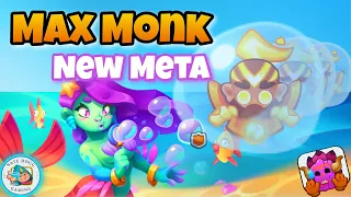 MAX MONK New Meta? Mermaid's Bubbles OP | Rush Royale