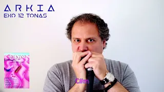 Exercice 12 tonalités sur un harmonica diatonique