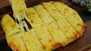 Cheese Garlic Bread Recipe! No need to knead