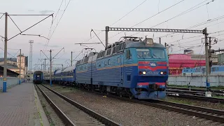 🇺🇦 Електровоз ЧС8-032 з поїздом EN 29 Київ-Ужгород