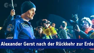 Erstes Interview mit Alexander Gerst nach der Rückkehr zur Erde