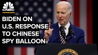 President Biden addresses nation on Chinese spy balloon, other aerial phenomena — 02/16/23