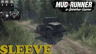 SpinTires: MudRunner | Sleeve | Map Mod | Gaz 3308 Sadko | Wheelcam | PC Gameplay