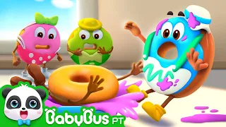 A Festa dos Donuts | Aprender Cores | Músicas Infantis e Desenhos Animados | BabyBus Português