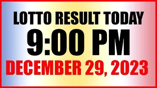 Lotto Result Today 9pm Draw December 29, 2023 Swertres Ez2 Pcso