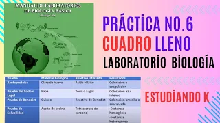 Práctica 6 -Cuadro-Laboratorio de Biología