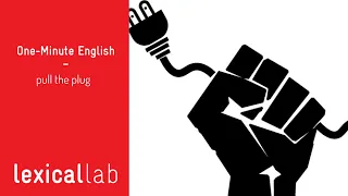 ONE-MINUTE ENGLISH: pull the plug LEARN WITH LEXICAL LAB