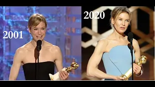 Reene Zellweger Golden Globes 2001 vs. 2020 Speech