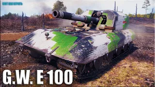 7500 урона на немецкой АРТЕ ✅  G.W. E 100  World of Tanks