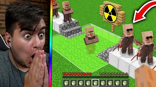 Así TRANSFORMA HEROBRINE a los ALDEANOS en ALDEANOS MUTANTES de MINECRAFT! 😂