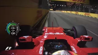 Sebastian Vettel's Pole Lap | 2017 Singapore Grand Prix
