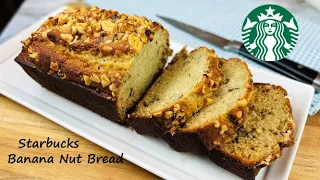 Starbucks Banana Nut Bread Copycat Recipe | Banana Nut Bread