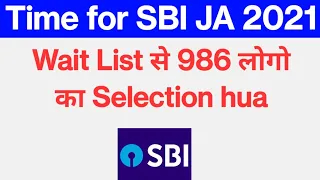 Time for SBI JA because 2nd wait list also #SBIJA #SBI इतने लोगो का selection हुआ है