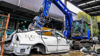 Breaking  a Vehicle. Threatening demolition techniques by Japanese.