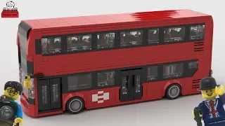 LEGO MOC#33 London Double Decker Bus Alexander Dennis Enviro 400 Stop Motion Speed Build(LEGO Ideas)