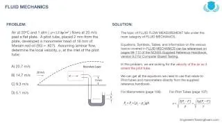 FE Exam Practice Problem - Fluid Mechanics