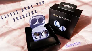 Unboxing | Galaxy Buds Pro ~ Phantom Violet + Pairing with Galaxy S21 Plus | daizyfilm