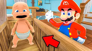 Baby and Mario Play Hide and Seek!