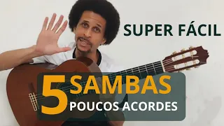 5 sambas e pagodes SUPER FÁCEIS de tocar 🔥🔥 | Aula de Violão Rafa Nascimento