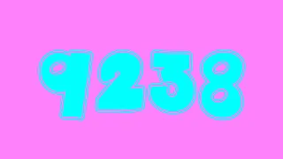 Colorful Numbers 1 to 10000 (100 fonts)