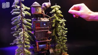 What lies among the pines | Beyond the Blight post apocalyptic diorama