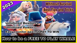 How to be a FREE TO PLAY WHALE in Whiteout Survival | Whiteout Survival Best Grinding Guide 2023