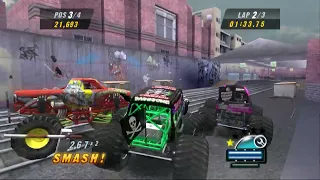 Monster Jam Urban Assault [PS2] - Gameplay 4K 60Fps [PCSX2]