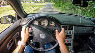 2000 Mercedes SLK 200 Kompressor [2.0 i 163HP] |0-100| POV Test Drive #1210 Joe Black