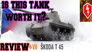 Skoda T 45 Review WotB #worldoftanksblitz #wotb #wotblitz