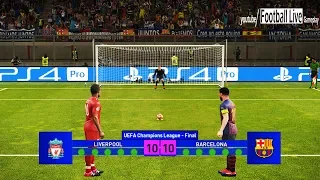 PES 2019 | Liverpool vs Barcelona | Final UEFA Champions League | Penalty Shootout | Salah vs Messi