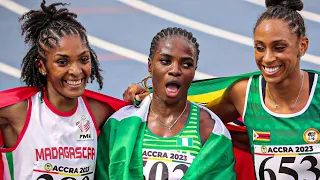 🇳🇬 Watch the moment Tobi Amusan won Gold 🥇 in the Women’s 100M hurdles | African Games 2023