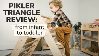 Pikler triangle & Gross Motor / Pikler triangle review / Montessori climbing furniture WoodandHearts