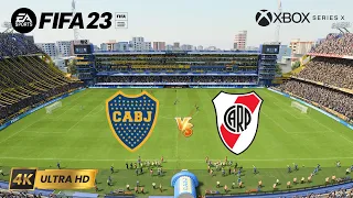 FIFA 23 - BOCA JUNIORS vs RIVER PLATE | SUPER CLÁSICO ARGENTINO | NEXT GEN XBOX SERIES X [4K 60FPS]