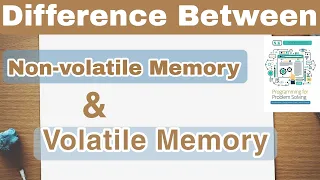 Difference Between Non-volatile & Volatile Memory ll #8 Computer Memory ll #dkmandawar