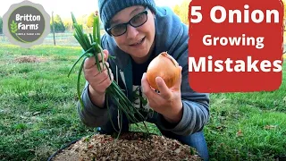 5 Onion Growing Mistakes to Avoid/ How to Grow BIG ONIONS / SHEDWARS GLOBAL GARDENING 22G