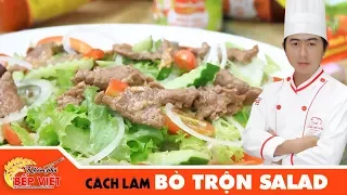 Cách làm Bò Trộn Salad chua ngọt thật ngon | How to make Beef Salad with Sweet and Sour Sauce