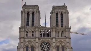 Archive of fire and 5 years of restoration work at Notre Dame cathedral in Paris
