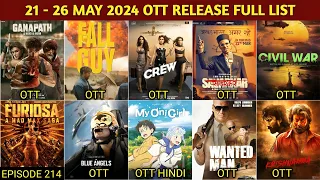 This Week OTT Release Movies & Web Series | Crew OTT | Ganapath OTT | Fall Guy Hindi OTT | Netflix